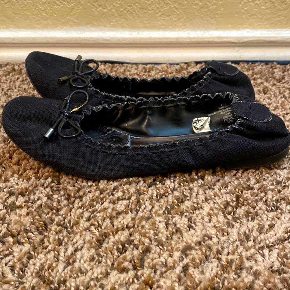 Merona black flats size 7.5